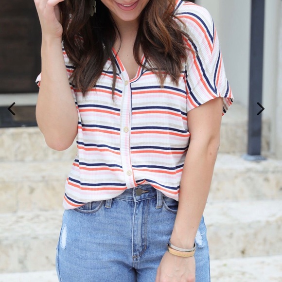 Tops - Boutique Striped Top NWT